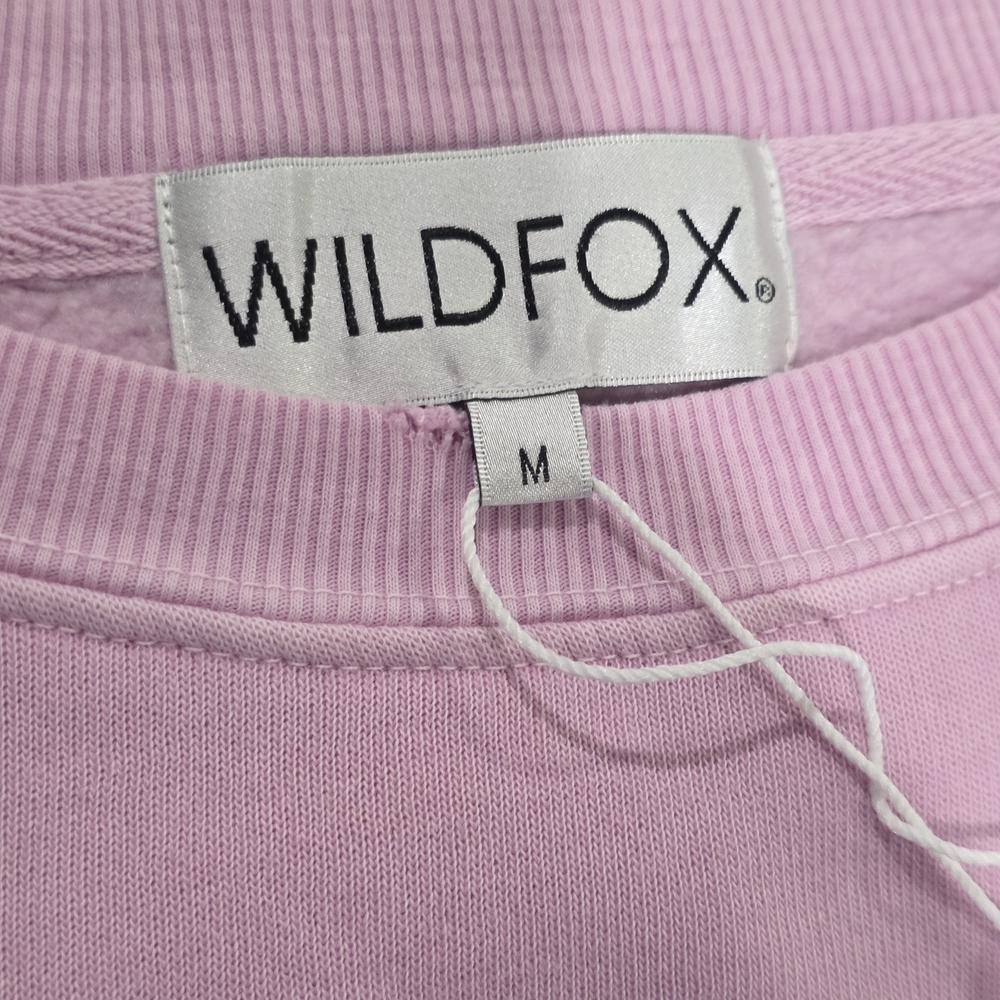 NWT Wildfox Lazy Cinderella Lilac Cropped Distressed‎ Sweater Medium - Picture 4 of 10
